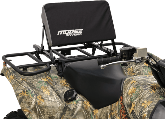 MOOSE OFFROAD ATV Backrest 3550-0487 - Adjustable Folding Support for Trail Riding - Kelly Motorsports