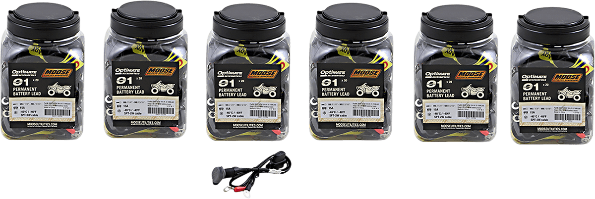 MOOSE OFFROAD Battery Lead Set – SAE/12V Permanent Power Access, 20-Inch Length, Part Number 01NMJARX6 - Kelly Motorsports