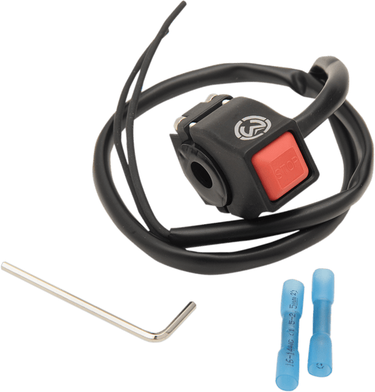 Moose Offroad Billet Kill Switch - Black (Part Number KS-B-BLACK-M) - Kelly Motorsports