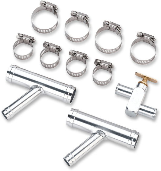 Moose Offroad Cab Heater Y Fitting with Shutoff Valve Kit Z17554 for UTVs - Kelly Motorsports