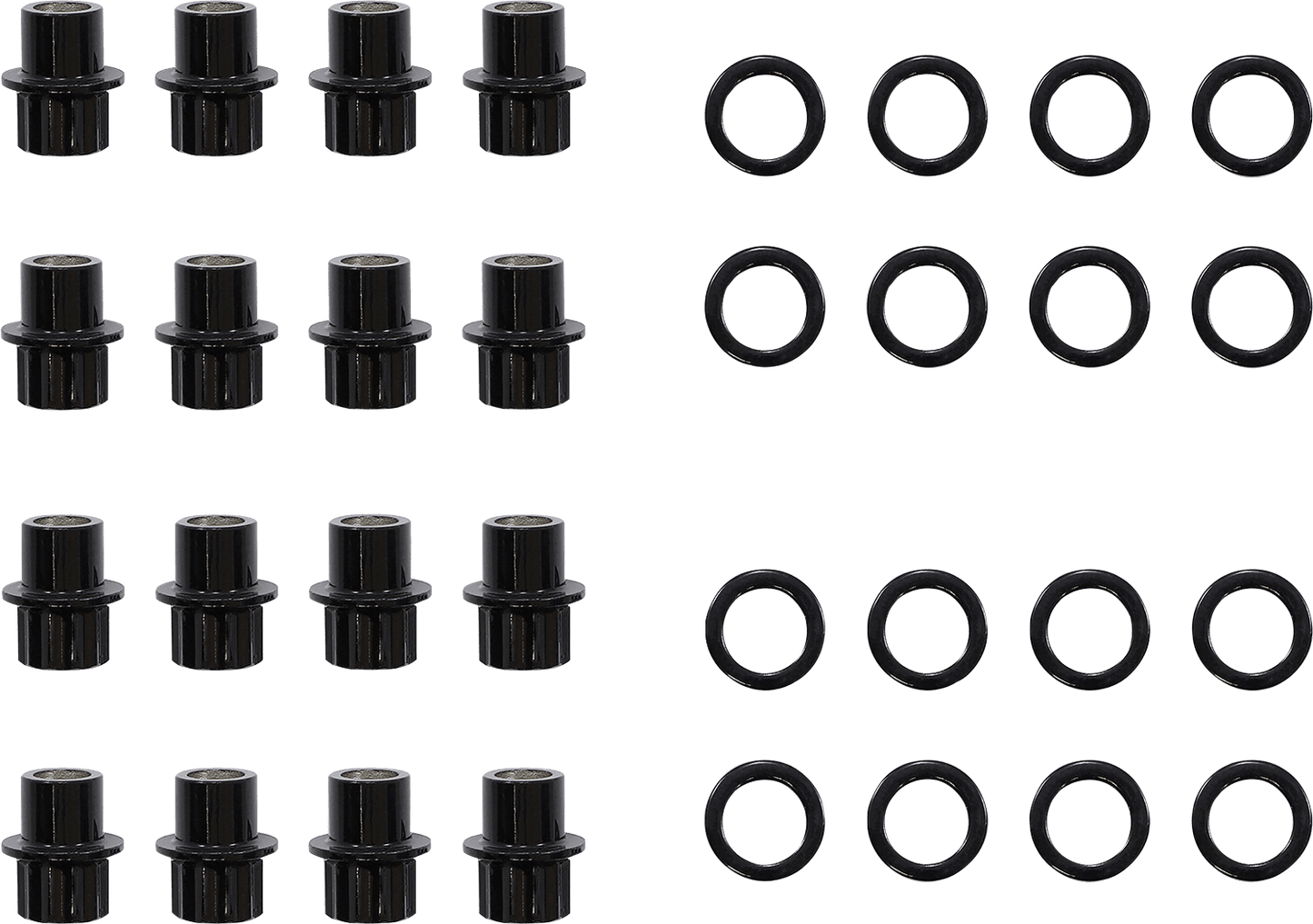 MOOSE Offroad Carbon Fiber Wheel Lug Nuts - Steel, 3/8"-24 - Pack of 16 (Part Number: LNBOET3824ASTKT) - Kelly Motorsports