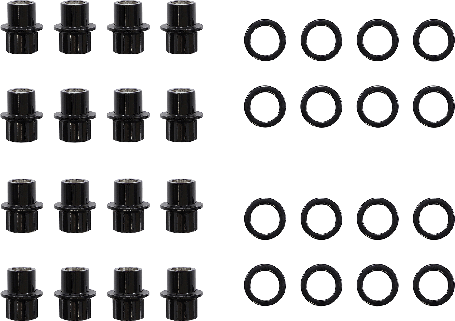 MOOSE Offroad Carbon Fiber Wheel Lug Nuts - Steel, 3/8"-24 - Pack of 16 (Part Number: LNBOET3824ASTKT) - Kelly Motorsports