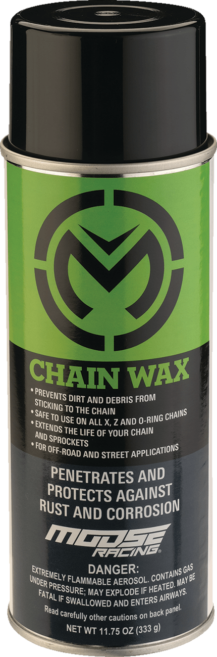 Moose Offroad Chain Wax Aerosol - 10 oz. for All X, Z, and O-Ring Chains - Kelly Motorsports