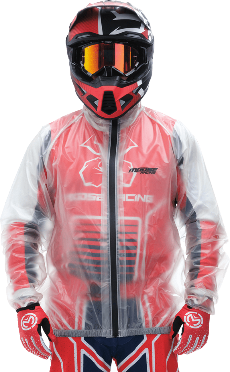MOOSE OFFROAD Clear Rain Jacket - Medium, Model 2854-0372 - Kelly Motorsports