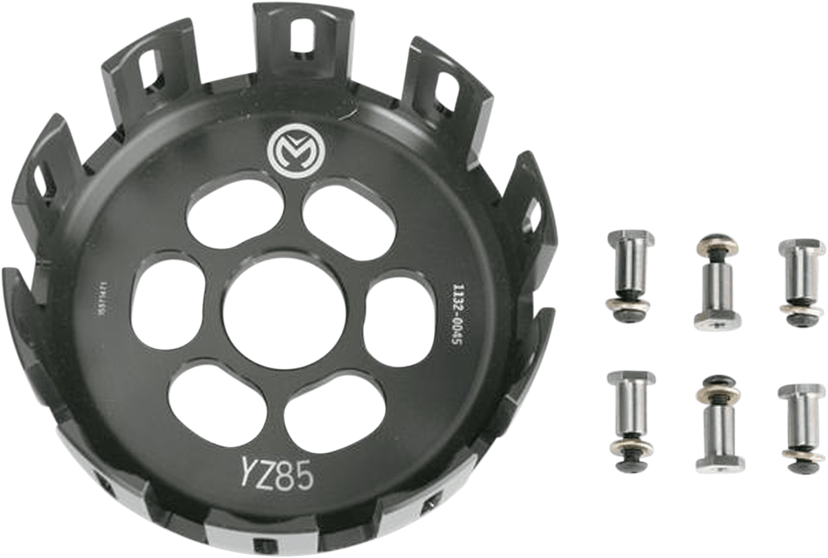 MOOSE OFFROAD Clutch Basket for Yamaha YZ 65/85 M159 - Precision Machined Aluminum with Hard Anodized Finish - Kelly Motorsports