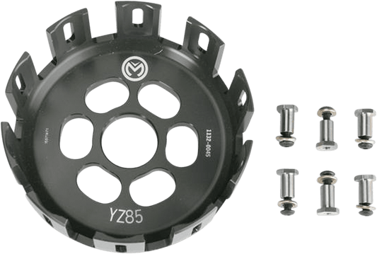 MOOSE OFFROAD Clutch Basket for Yamaha YZ 65/85 M159 - Precision Machined Aluminum with Hard Anodized Finish - Kelly Motorsports