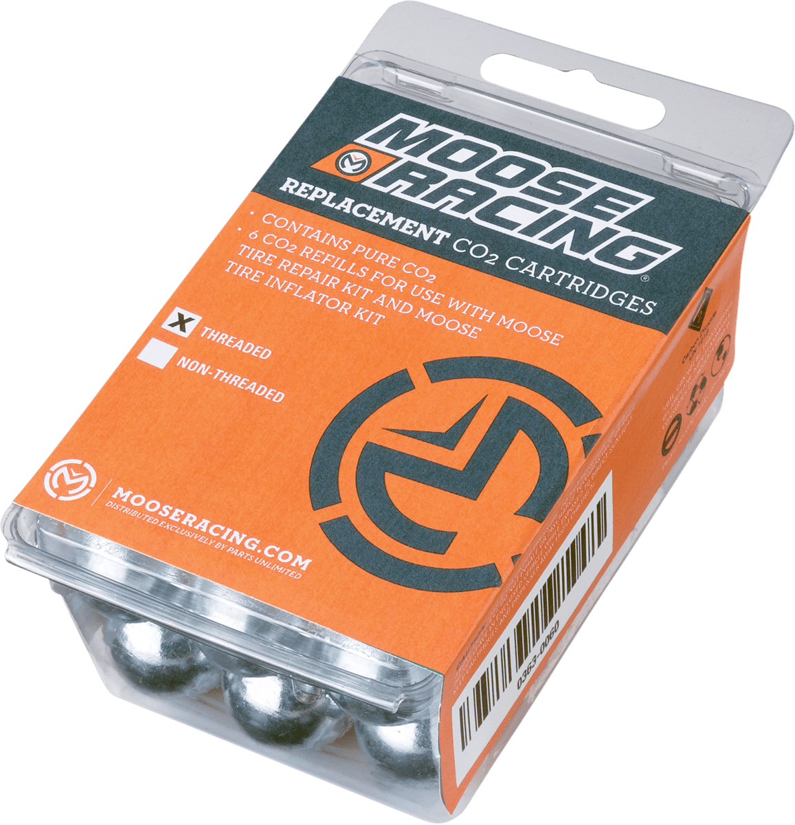 Moose Offroad CO2 Cartridge 16-Gauge Non-Thread, Part Number 0363-0061 - Kelly Motorsports