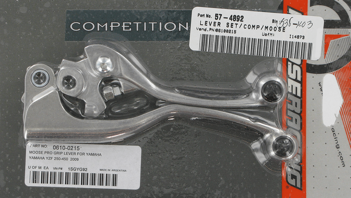 MOOSE OFFROAD Competition Lever Set - Black 1SGYG92 for Motorcycle Clutch and Brake - Kelly Motorsports