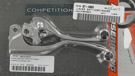 MOOSE OFFROAD Competition Lever Set - Black 1SGYG92 for Motorcycle Clutch and Brake - Kelly Motorsports