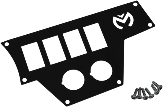 MOOSE OFFROAD Dash Plate - Large - Right - Black (Part Number: 100-4370-PU) - Kelly Motorsports