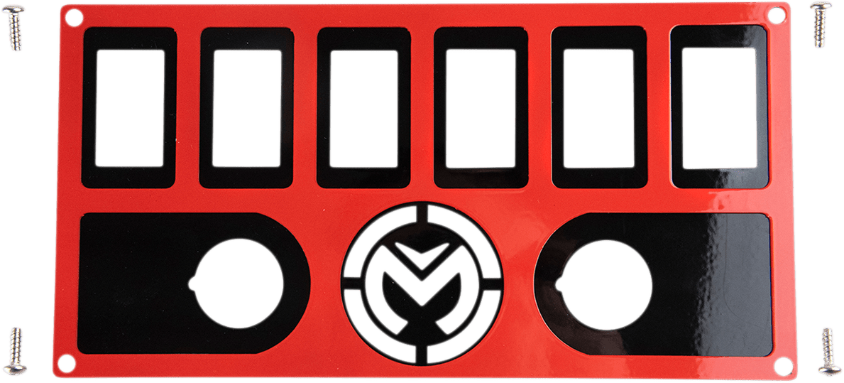 Moose Offroad Dash Plate - Red Part 400-1209-PU for Custom Lighting and Accessories - Kelly Motorsports