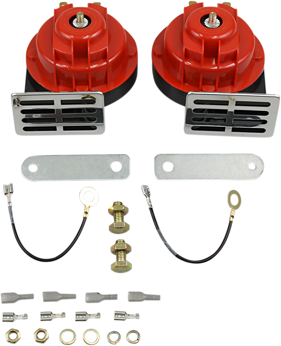 MOOSE OFFROAD Dual Horn Kit 618-6018 – Loud 2-Horn Set with Zinc-Plated Exterior - Kelly Motorsports