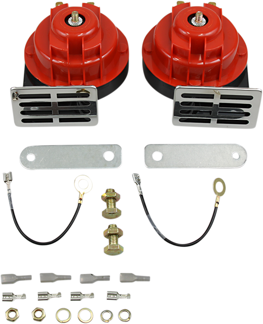 MOOSE OFFROAD Dual Horn Kit 618-6018 – Loud 2-Horn Set with Zinc-Plated Exterior - Kelly Motorsports