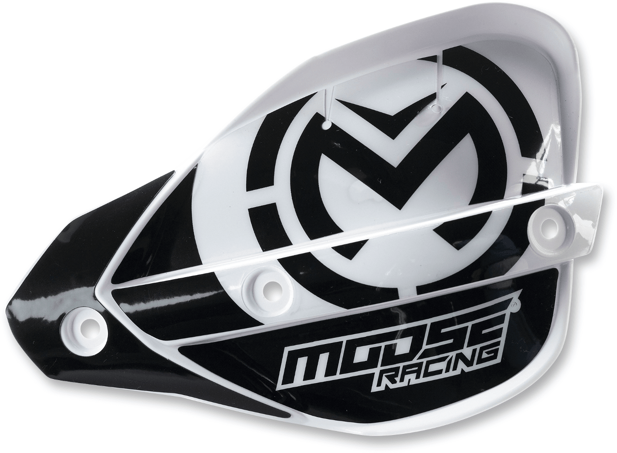 Moose Offroad Enduro Handshields Replacement - White, Part Number 0635-1470 - Kelly Motorsports