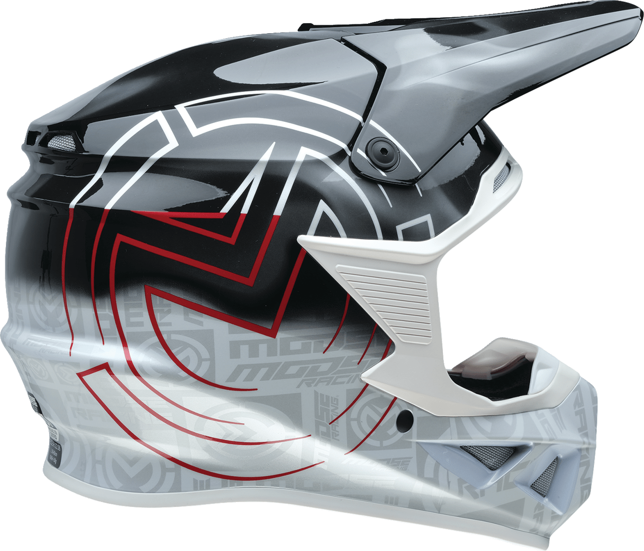 MOOSE OFFROAD F.I. 2.0 Helmet - Deceit - MIPS® - Black/White/Red - Large - Kelly Motorsports