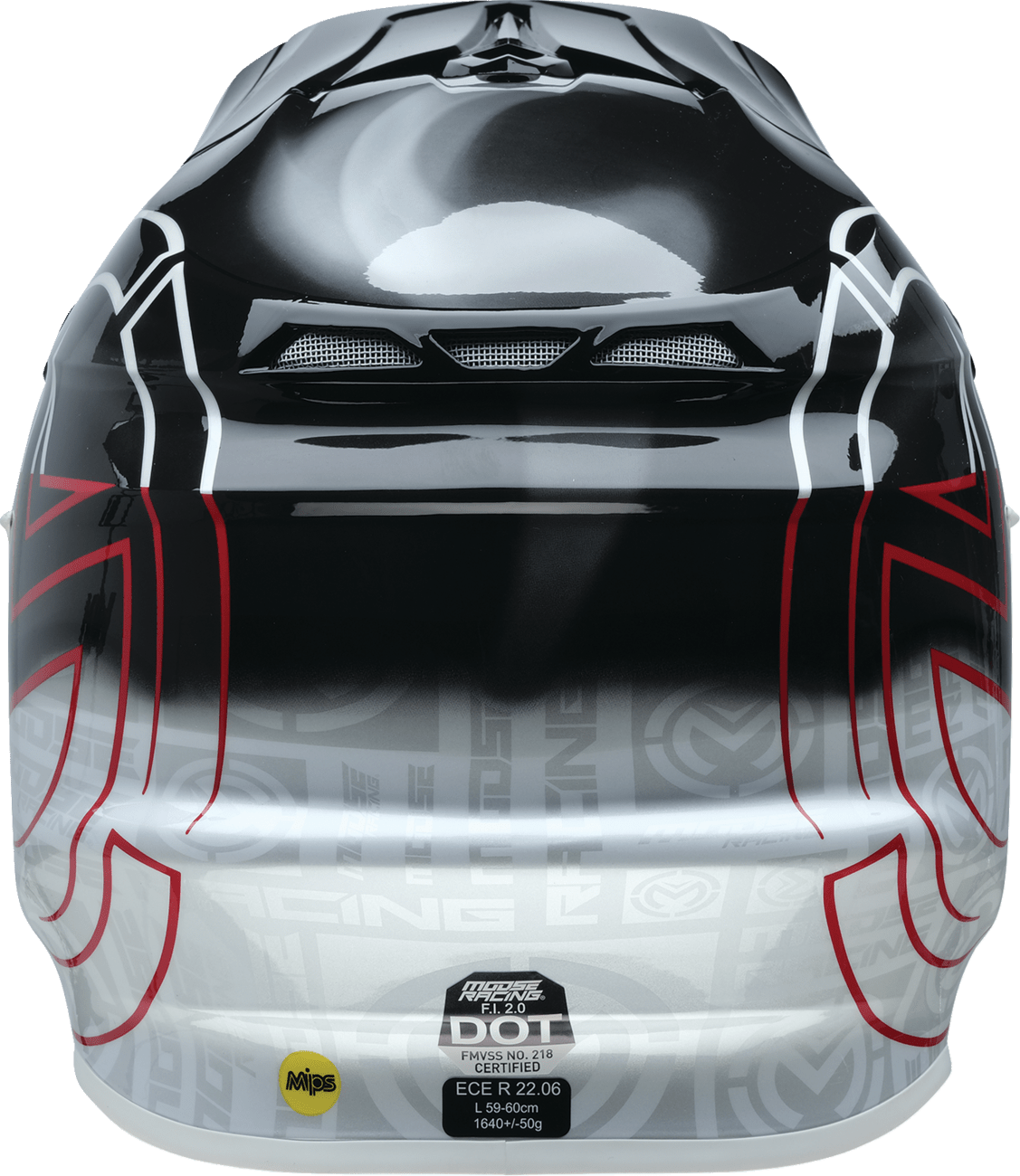 MOOSE OFFROAD F.I. 2.0 Helmet - Deceit - MIPS® - Black/White/Red - Large - Kelly Motorsports