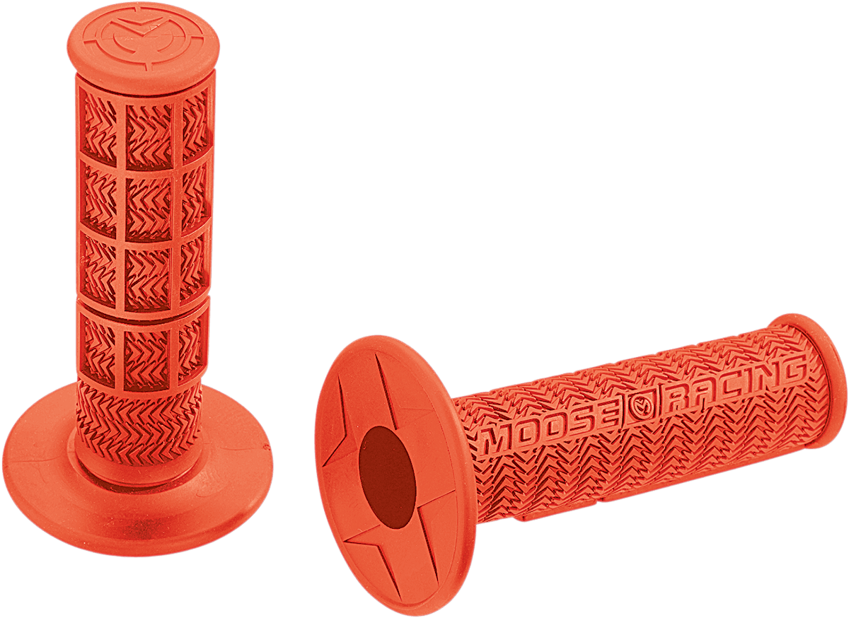 Moose Offroad Flange Style Stealth MX Grips - Orange (Part B01MXO) - Kelly Motorsports