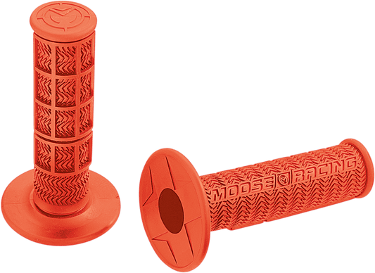 Moose Offroad Flange Style Stealth MX Grips - Orange (Part B01MXO) - Kelly Motorsports
