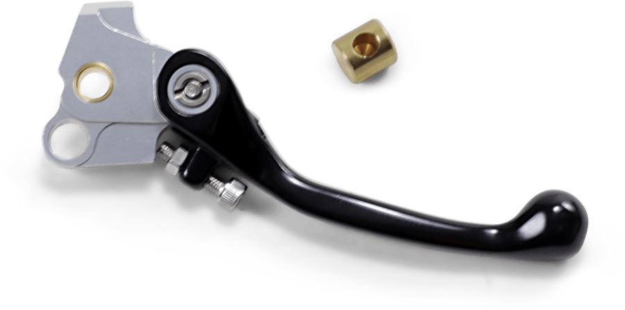 Moose Offroad Flex FG Forged 6061-T6 Clutch Lever - Black (Part Number: H07-2909CMB) - Kelly Motorsports