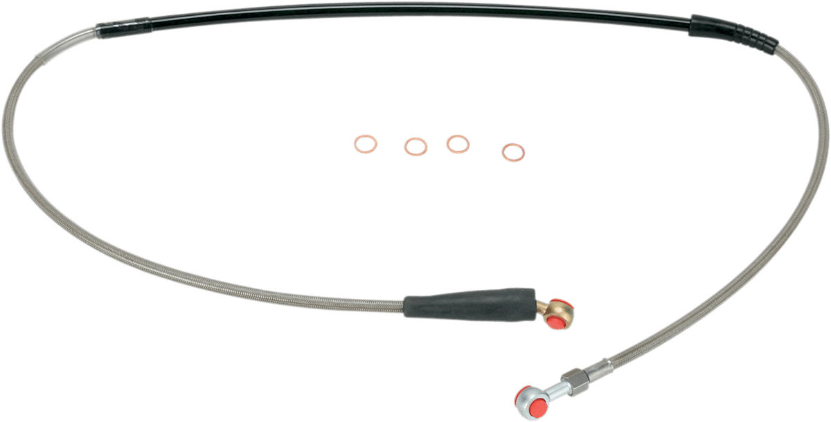 Moose Offroad Front Stainless Steel Brake Line for Honda H02-1-029/P - Kelly Motorsports