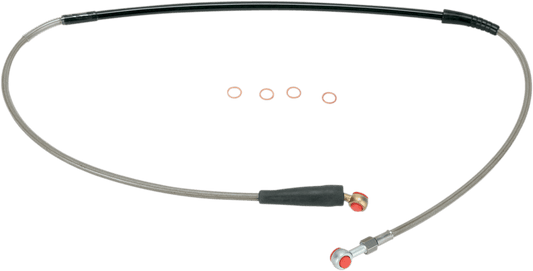 Moose Offroad Front Stainless Steel Brake Line for Honda H02-1-029/P - Kelly Motorsports