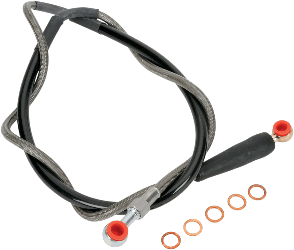 Moose Offroad Front Stainless Steel Brake Line for Husaberg, Husqvarna, KTM – Part K01-1-028/P - Kelly Motorsports