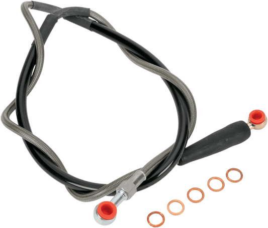 Moose Offroad Front Stainless Steel Brake Line for Husaberg, Husqvarna, KTM – Part K01-1-028/P - Kelly Motorsports