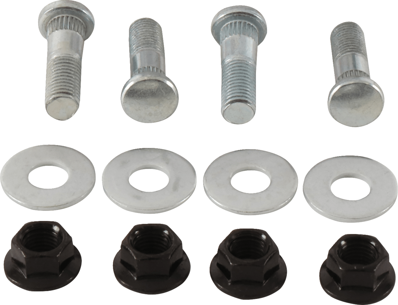 MOOSE OFFROAD Front Wheel Stud and Nut Kit for Suzuki KingQuad 300 (Part 85-1122) - Kelly Motorsports
