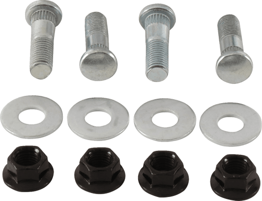 MOOSE OFFROAD Front Wheel Stud and Nut Kit for Suzuki KingQuad 300 (Part 85-1122) - Kelly Motorsports