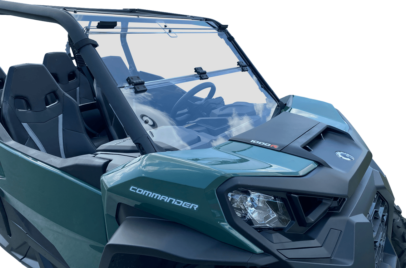MOOSE OFFROAD Full Folding Windshield - Deluxe for Can-Am V000348-12200M - Kelly Motorsports