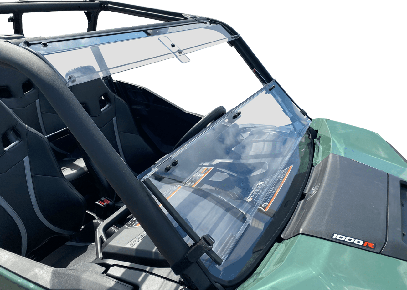 MOOSE OFFROAD Full Folding Windshield - Deluxe for Can-Am V000348-12200M - Kelly Motorsports