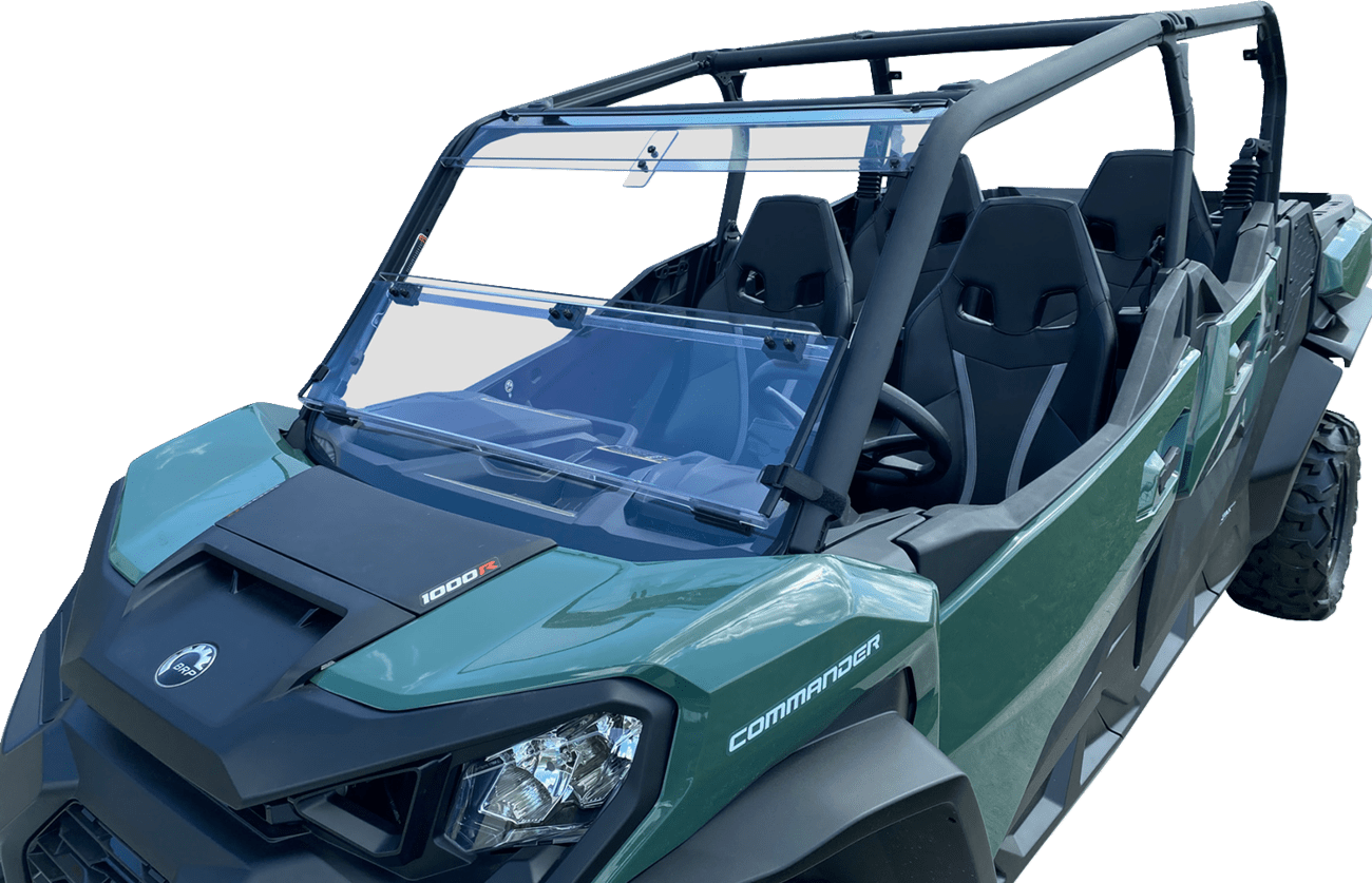 MOOSE OFFROAD Full Folding Windshield - Deluxe for Can-Am V000348-12200M - Kelly Motorsports