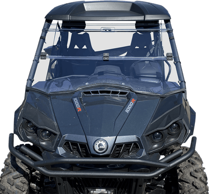 Moose Offroad Full Folding Windshield - Deluxe for Commander V000352-12200M - Kelly Motorsports