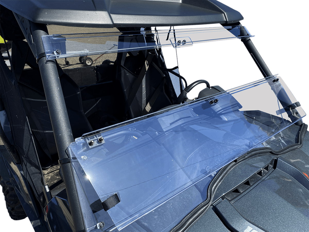 Moose Offroad Full Folding Windshield - Deluxe for Commander V000352-12200M - Kelly Motorsports