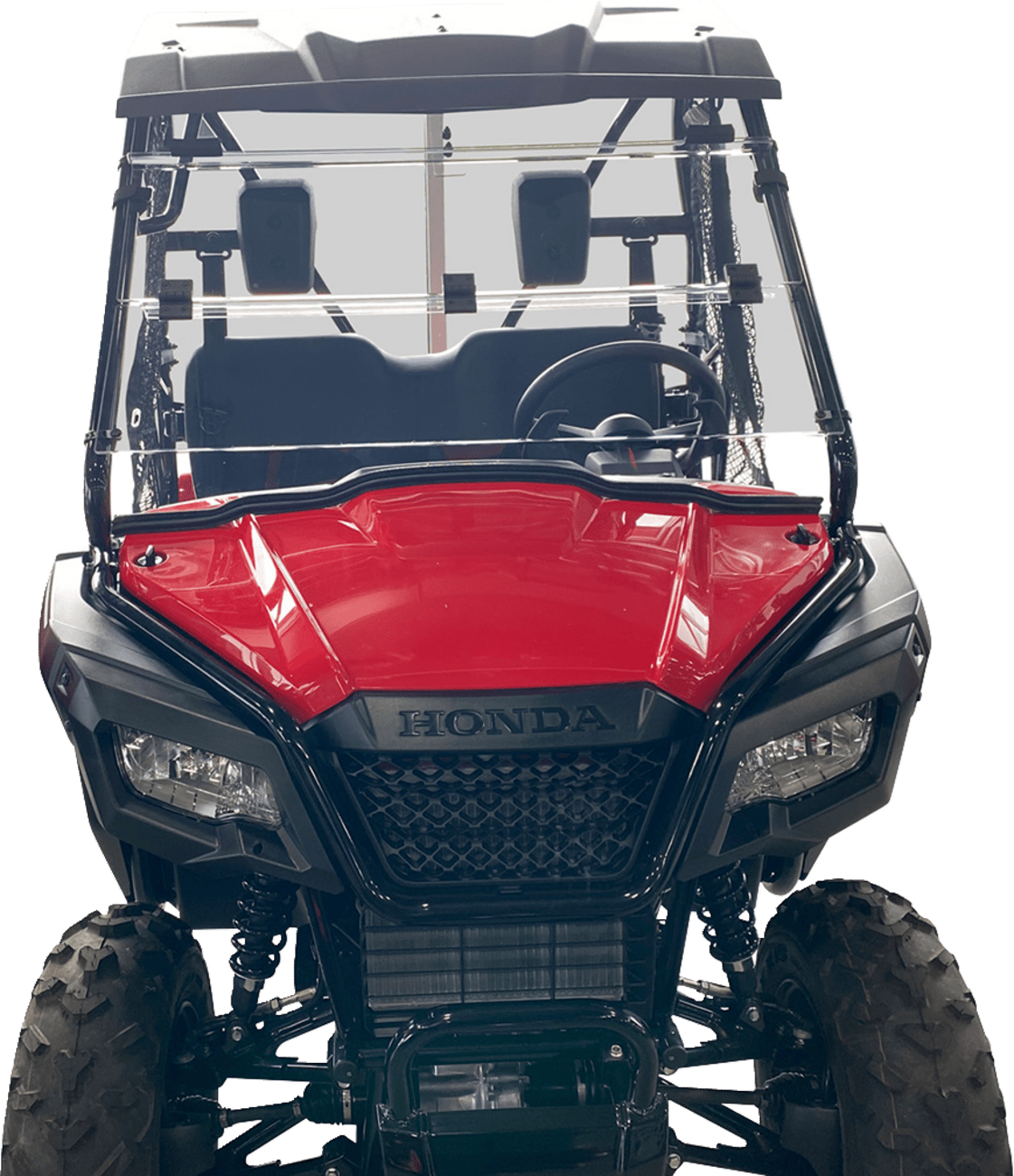 MOOSE OFFROAD Full Folding Windshield - Deluxe for Pioneer 500/520 V000351-12200M - Kelly Motorsports