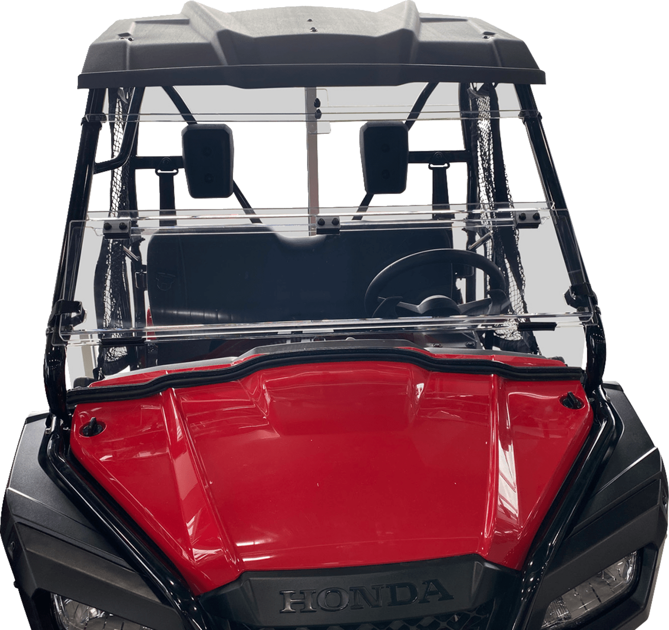 MOOSE OFFROAD Full Folding Windshield - Deluxe for Pioneer 500/520 V000351-12200M - Kelly Motorsports