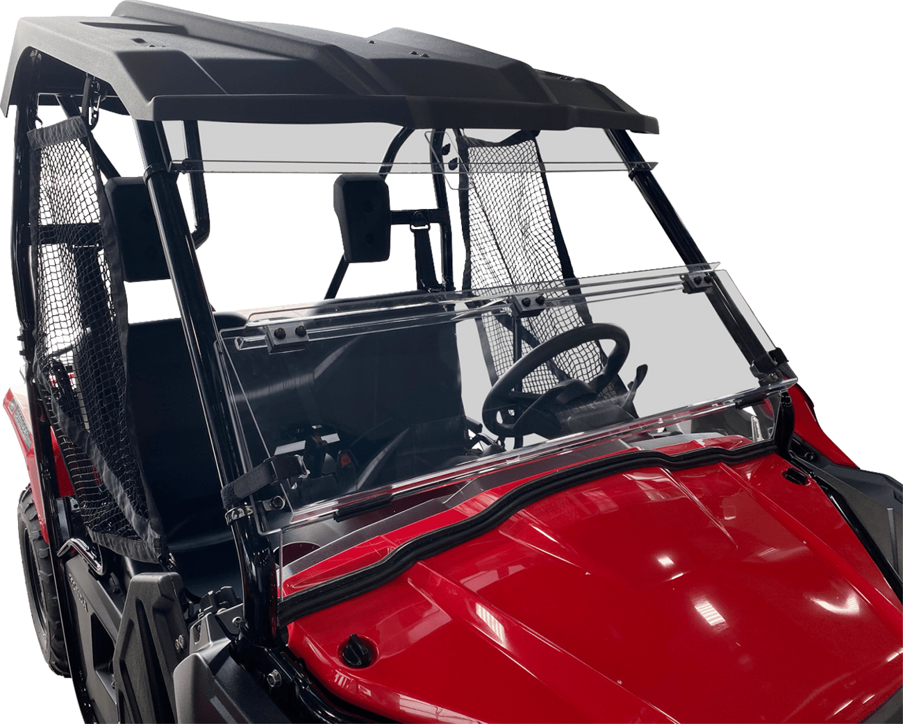 MOOSE OFFROAD Full Folding Windshield - Deluxe for Pioneer 500/520 V000351-12200M - Kelly Motorsports