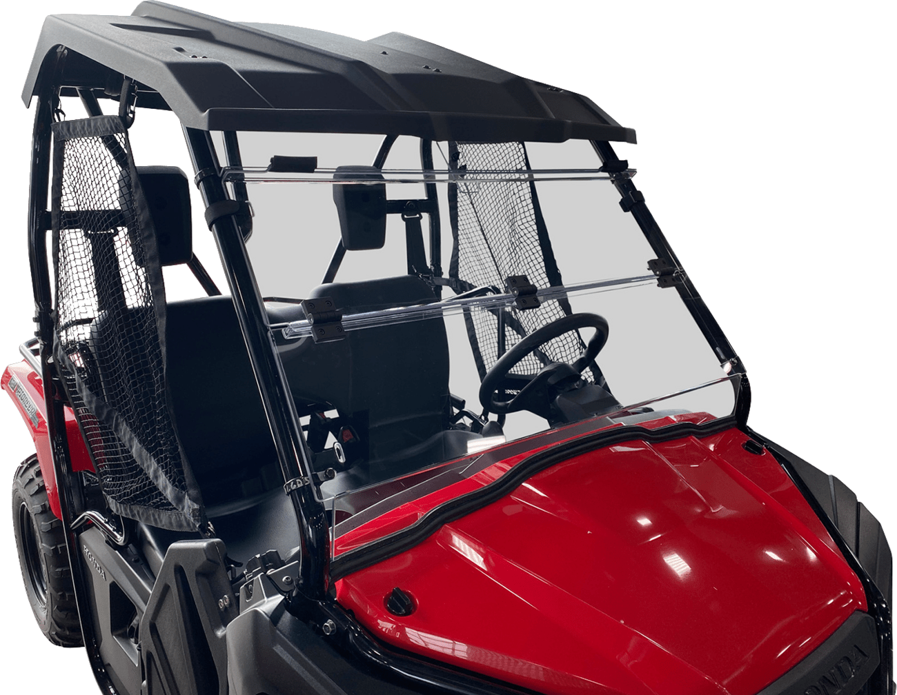 MOOSE OFFROAD Full Folding Windshield - Deluxe for Pioneer 500/520 V000351-12200M - Kelly Motorsports