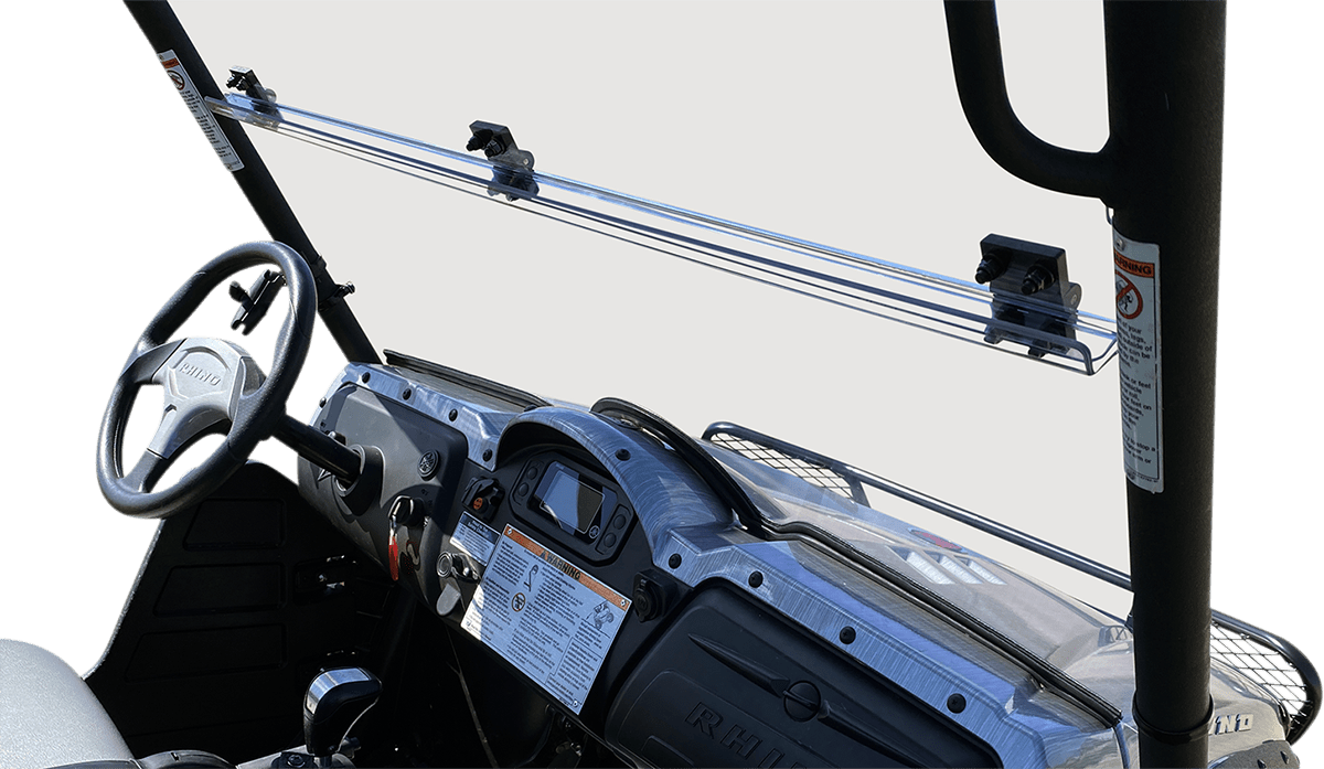 MOOSE OFFROAD Full Folding Windshield - Deluxe for Rhino V000353-12200M - Kelly Motorsports