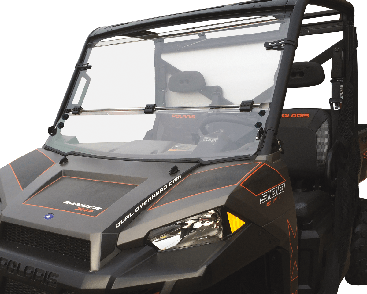 Moose Offroad Full Folding Windshield for Ranger LEMA100-002 – Durable Polycarbonate Shield with Ventilation and Easy Installation - Kelly Motorsports