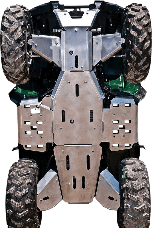 Moose Offroad Grizzly 710FB Floorboard Skid Plates - 3/16" Aluminum Protection - Kelly Motorsports