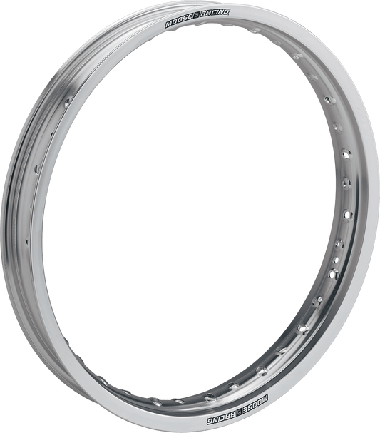 MOOSE OFFROAD GY-18X215S 18x2.15 Rear Silver Aluminum Rim for OEM Hubs - Kelly Motorsports
