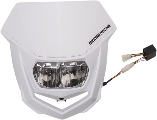 MOOSE OFFROAD Halo LED Headlight - White 8667100008 for Motorcycles - Kelly Motorsports