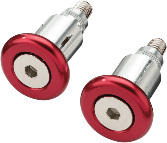 Moose Offroad Handlebar Ends - Red 1BEC0661-PRPM for Motorcycles, ATVs, Snowmobiles, and Watercraft - Kelly Motorsports