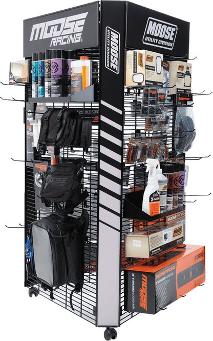 MOOSE OFFROAD Hardparts Display with 60 Hooks and 3 Shelves - Part Number 9903-0727 - Kelly Motorsports