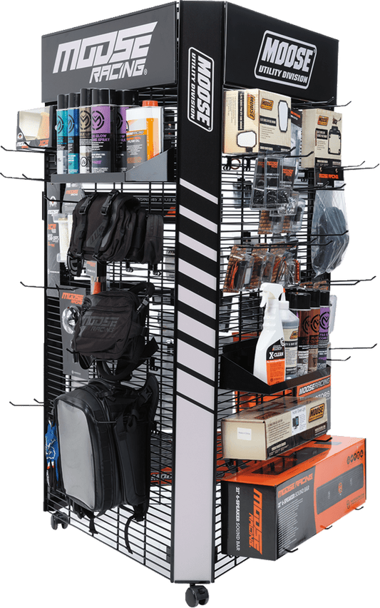 MOOSE OFFROAD Hardparts Display with 60 Hooks and 3 Shelves - Part Number 9903-0727 - Kelly Motorsports