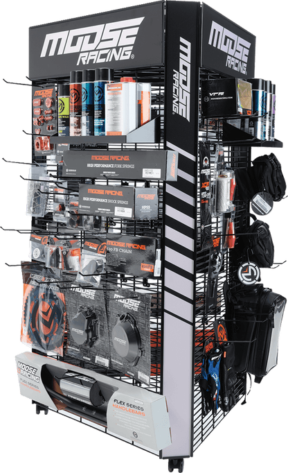 MOOSE OFFROAD Hardparts Display with 60 Hooks and 3 Shelves - Part Number 9903-0727 - Kelly Motorsports