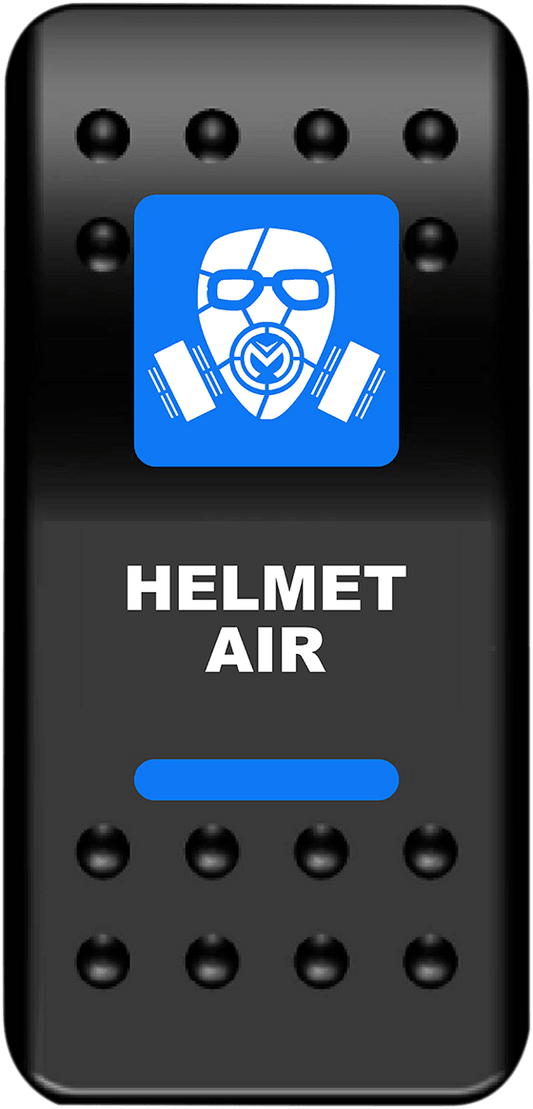 MOOSE OFFROAD Helmet Air Blue Rocker Switch HMT-PWR for Night Riding and Off-Road Vehicles - Kelly Motorsports
