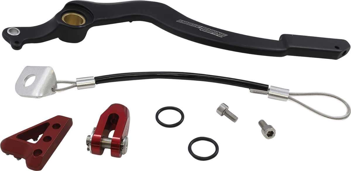 Moose Offroad Honda Brake Pedal - Red (Part Number 82-0109-21-11) - Kelly Motorsports