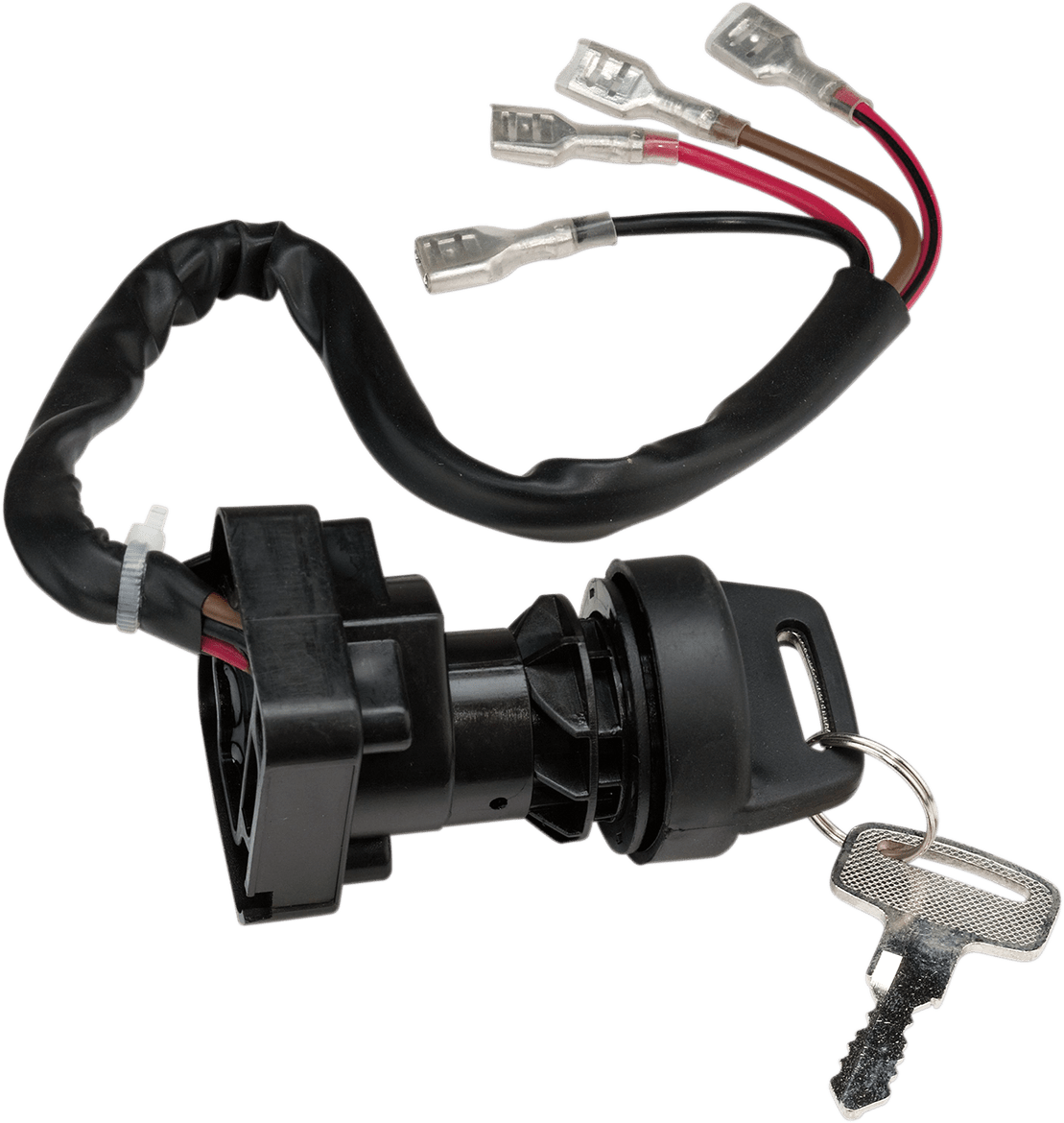 MOOSE Offroad Ignition Switch 100-3024-PU – OEM Replacement with Mounting Nut and Keys - Kelly Motorsports